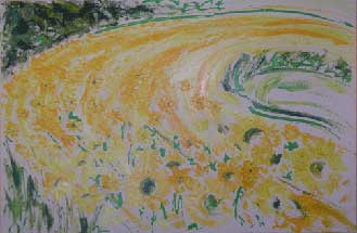 Komet der Sonnenblumen